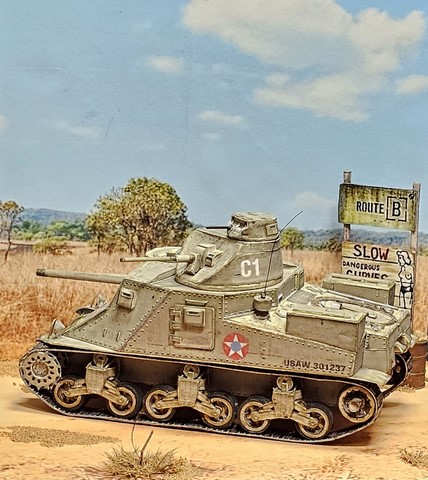 maquette en papier char M3 lee