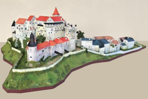 château de pernstejn maquette en papier